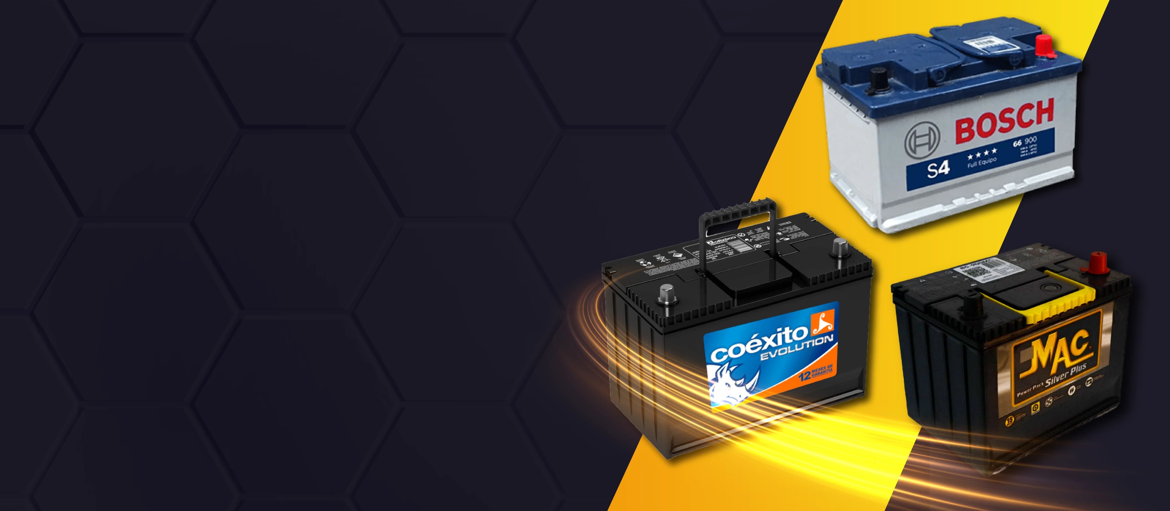 Baterías con garantía y pago contra entrega